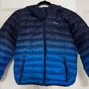 Eddie Bauer Kids Reversible Navy and Blue Puffer Jacket
